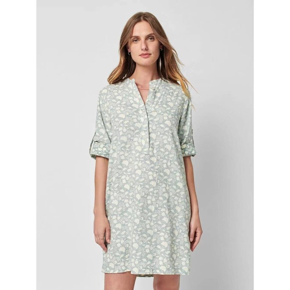 Faherty Dresses Faherty Womens Xl Penelope Dress In Smoke Echo